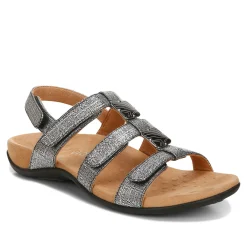 Vionic Amber Metallic Adjustable Sandal Hot