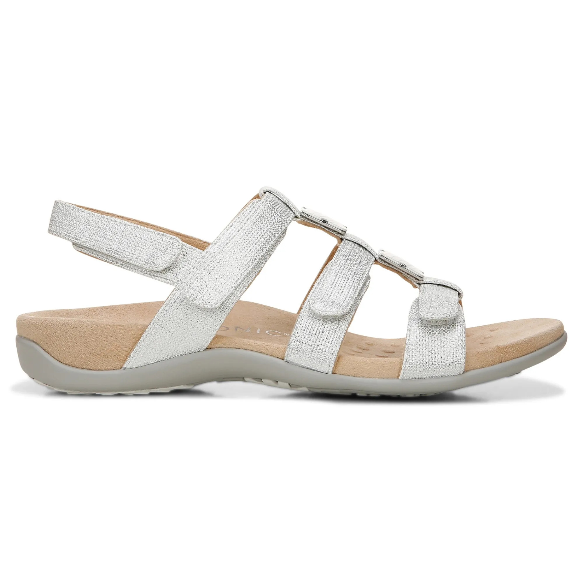 Vionic Amber Metallic Adjustable Sandal Hot