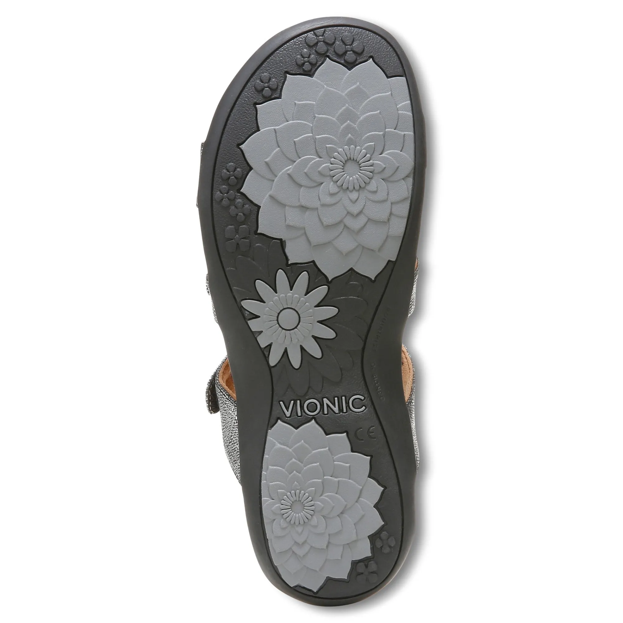 Vionic Amber Metallic Adjustable Sandal Hot