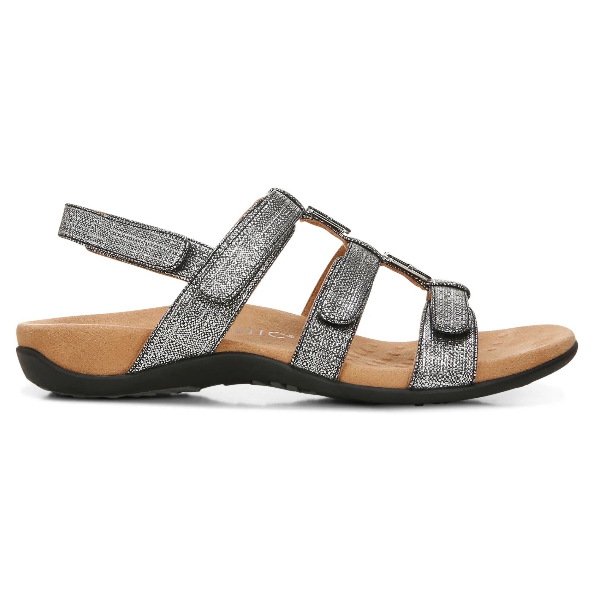 Vionic Amber Metallic Adjustable Sandal Hot