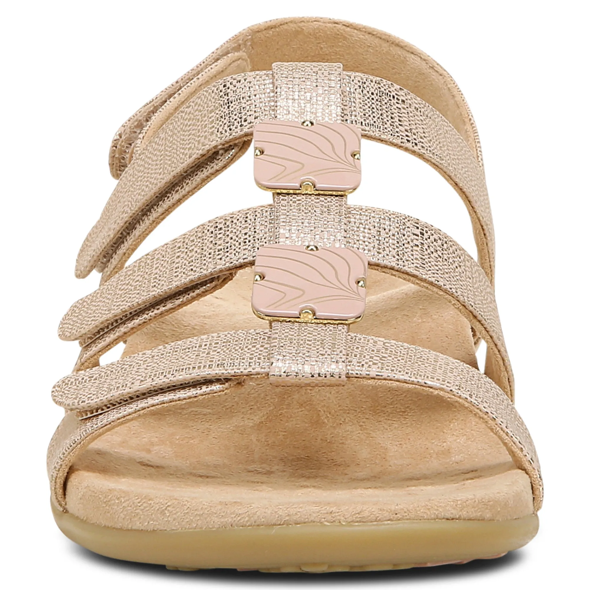 Vionic Amber Metallic Adjustable Sandal Hot