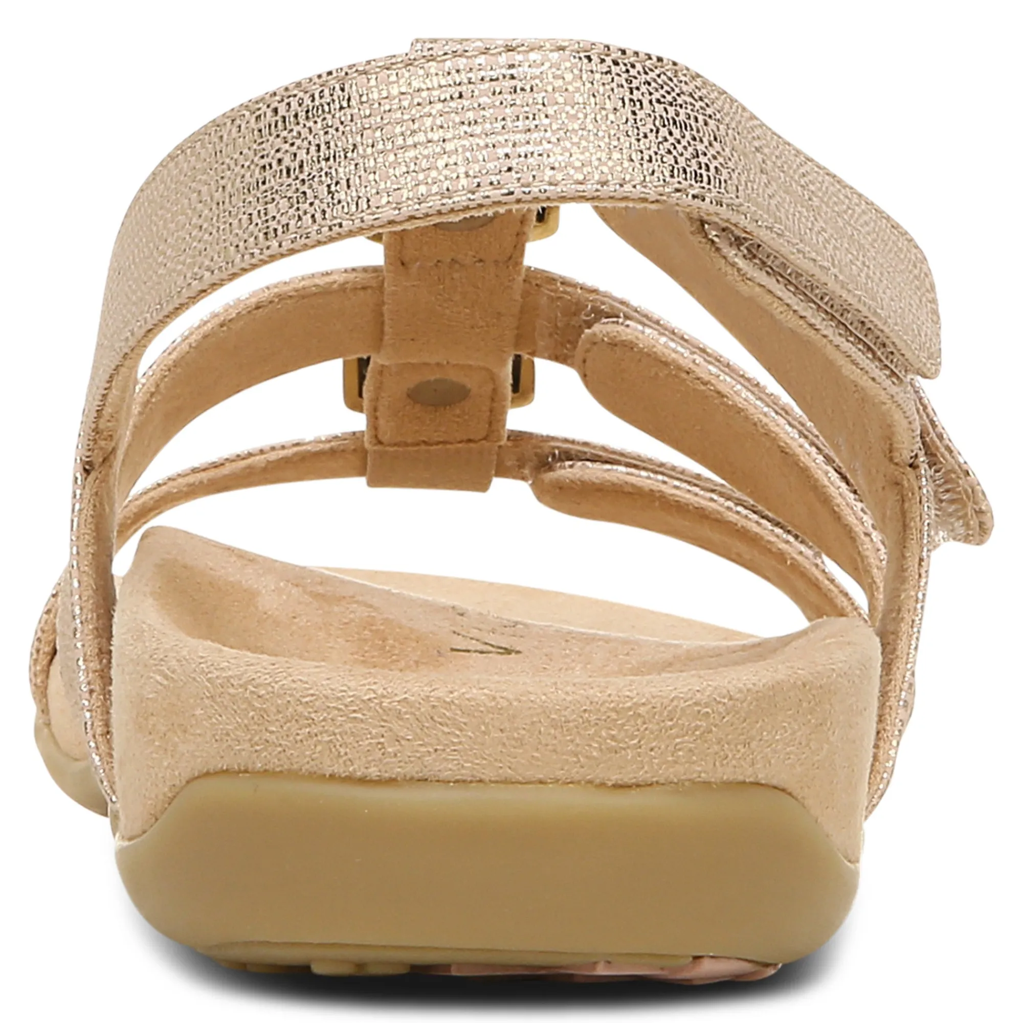 Vionic Amber Metallic Adjustable Sandal Hot