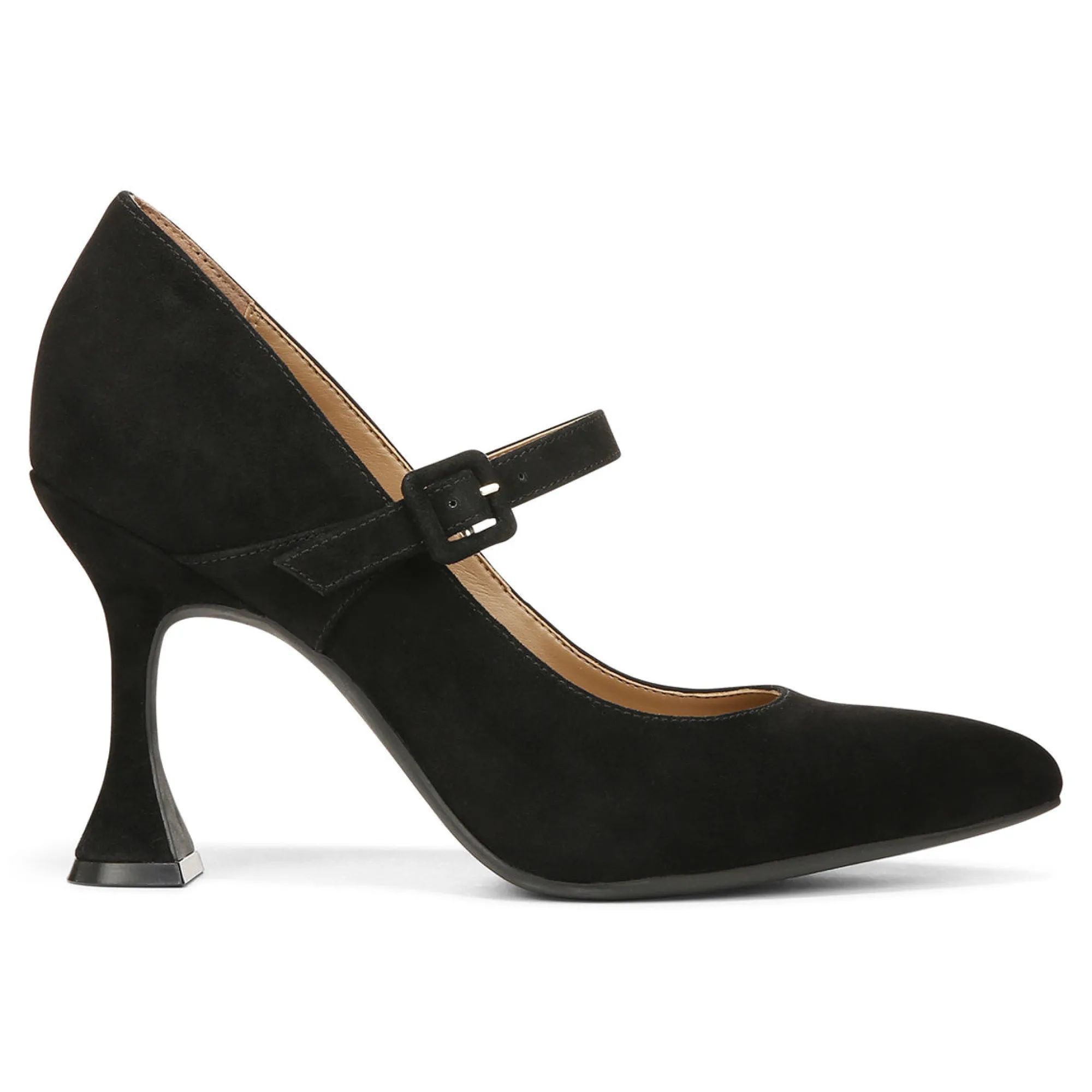 Vionic Collette Mary Jane Heel Black Suede