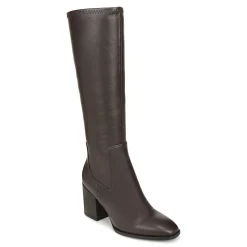 Vionic Inessa Tall Boot Chocolate Stretch Syn Sale