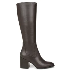 Vionic Inessa Tall Boot Chocolate Stretch Syn Sale